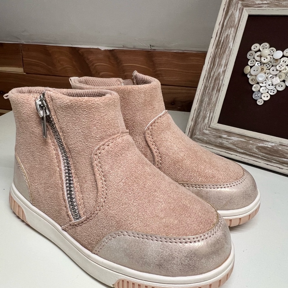 Kids Stride Rite Pale Pink Ankle Boots